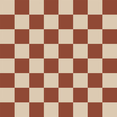 Classic red and beige checkerboard tile pattern with a vintage look, perfect for backgrounds, flooring, or retro design projects.