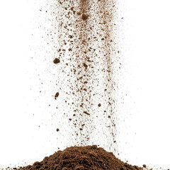 soil isolated on white