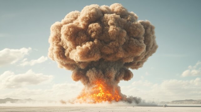 Large Explosion in a Deserted Area