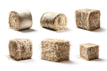 Hay bale variations rustic charm natural textures farm life