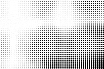 Black Dotted Texture on White Background . Modern Vector Art . Old Paper Effect with Comic Texture . Abstract Wall Design . Grunge Comic Texture Overlay	