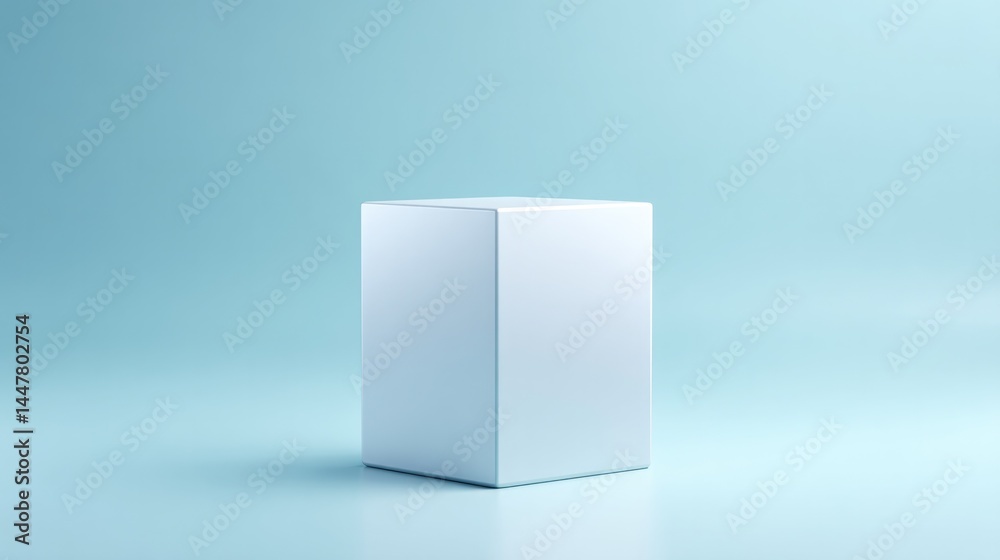 Poster minimalistic empty podium designed for showcasing electronics featuring ample copy space for text or