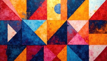Abstract geometric shapes repeat across canvas, order, subtle, style