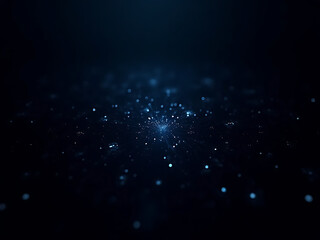 Captivating light show abstract space digital art dark environment close-up view visual concept
