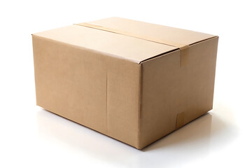 cardboard box isolated on white background