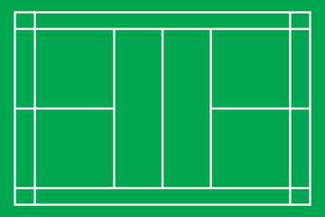 badminton court sports field template top view