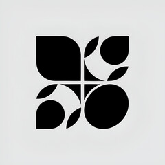 vector black and white icons set