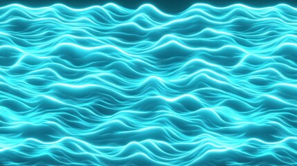 Fototapeta premium Abstract turquoise wave patterns create a mesmerizing effect.