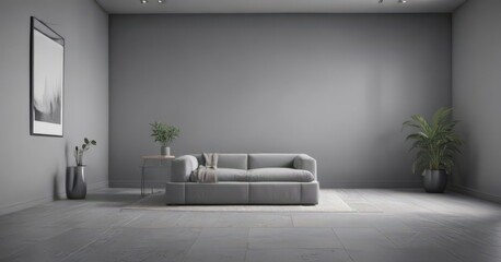 Fototapeta premium Elegant gradient grey room, perfect for showcasing products, simple, sophisticated, online