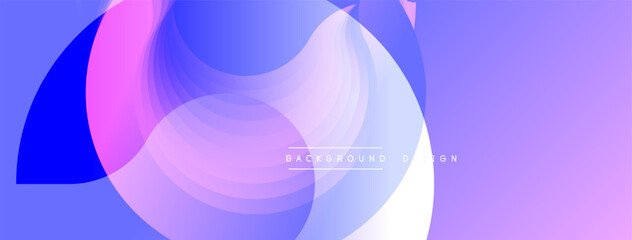 Abstract fluid shapes overlap, creating vibrant purple, blue, white gradients. Modern design element for backgrounds, banners, presentations.