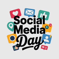 World Social Media Day Vector Illustration 2