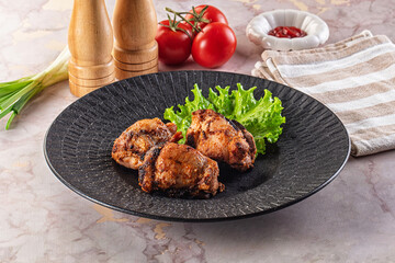Hot Grilled chicken thigh barbecues