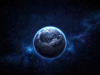 Exploring the cosmic wonders of earth space digital art night sky aerial view universe concept