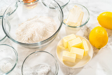 Lemon Spritz Cookie Sandwich with Cranberry Buttercream