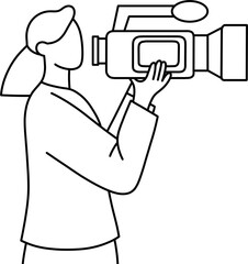 카메라감독 여 흑백