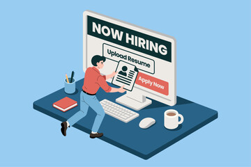 Online Job Application Process with Resume Upload