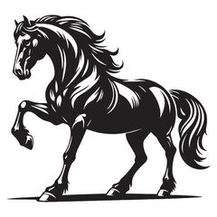 Polished horse silhouette vector designed for sophisticated branding – horse silhouette – horse vector – horse illustration – silhouette of horse

