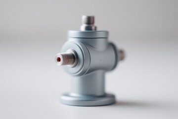 capture vintage industrial object on pristine white background emphasizing its unique retro design