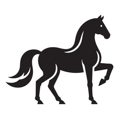 Elegant horse silhouette vector designed for premium creative assets – horse silhouette – horse vector – horse illustration – silhouette of horse

