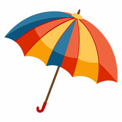 Obraz premium colorful umbrella isolated on white