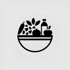 vector illustration of a food background