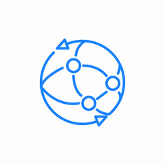 automatic sync icon sign vector