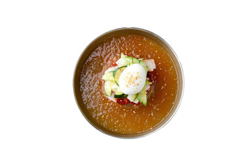 Png file's spicy cold buckwheat noodles png파일의 매운 물냉면