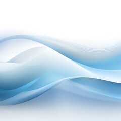 Fototapeta premium Abstract blue wavy background design with elegant lines for business presentation and technology concept with smooth gradient texture and modern aesthetic