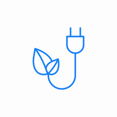 eco energy icon sign vector