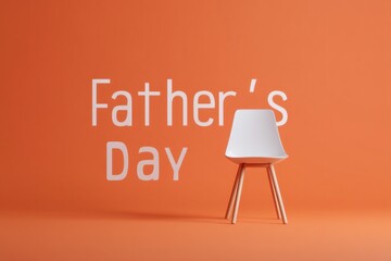 happy father day message in bold white lettering centered on vibrant color background staged with studio lighting offering