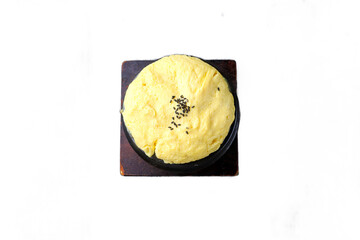 Korean style steamed eggs in png file png파일의 한국식 계란찜