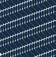 Fototapeta premium Elongated ovals form diagonal repeating elements.