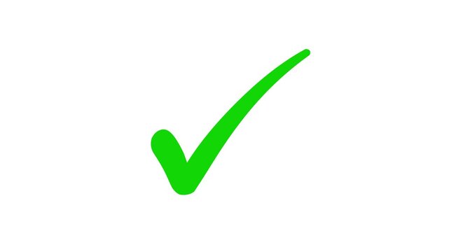 Minimal Check Mark Animation Smooth Motion Design, Animated Check Mark Symbol Simple, Sleek, and Stylish