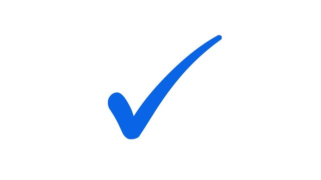 Minimal Check Mark Animation Smooth Motion Design, Animated Check Mark Symbol Simple, Sleek, and Stylish