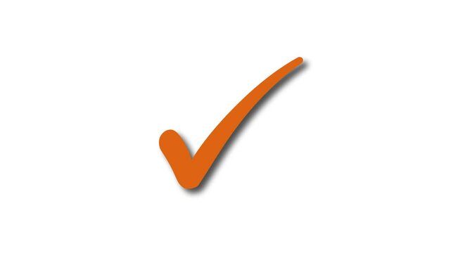 Minimal Check Mark Animation Smooth Motion Design, Animated Check Mark Symbol Simple, Sleek, and Stylish