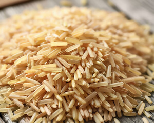 White rice grains generative ai