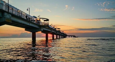 Seebr&uuml;cke in Misdroy/Miedzyzdroje Polen
