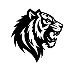 Strong Siberian Tiger Symbol Icon Logo