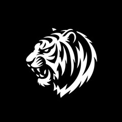 Strong Siberian Tiger Symbol Icon Logo