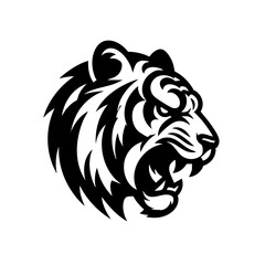 Strong Siberian Tiger Symbol Icon Logo