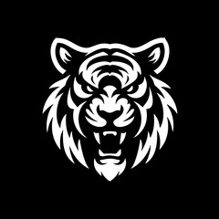 Strong Siberian Tiger Symbol Icon Logo