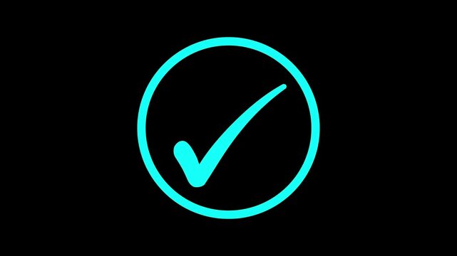 Minimal Circle Check Mark Animation Smooth Motion Design