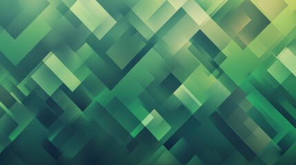 A seamless green geometric background with abstract diamond shapes and smooth gradients.