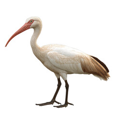Fototapeta premium A captivating portrait of a white ibis showcasing its distinctive features