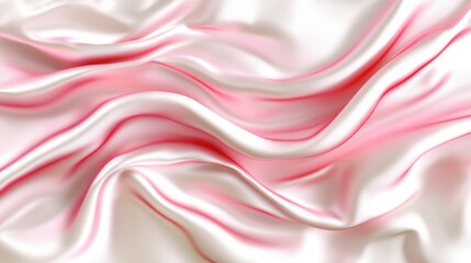 Obraz premium Soft, flowing drapes of delicate pink and white satin.