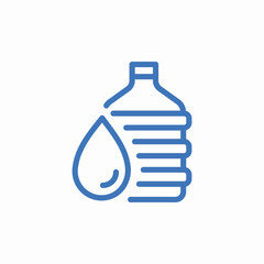 bottle drop icon sign vector