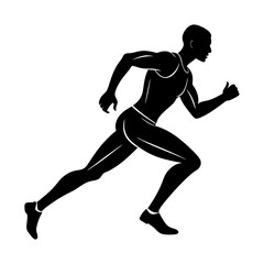 Runner Silhouette vector illustration