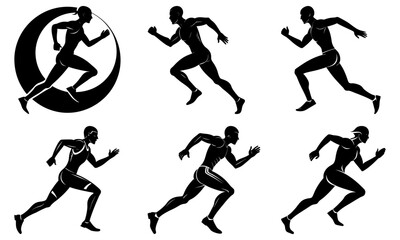 Runner Silhouette vector illustration
