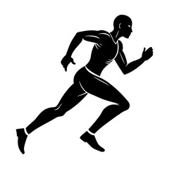 Runner Silhouette vector illustration