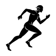 Runner Silhouette vector illustration